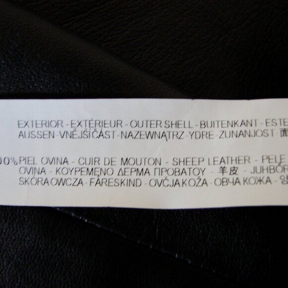 Zara Woman Black Leather Pencil Skirt Straight Lined Soft Office Size Large - Picture 6 of 16